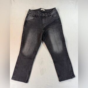M Jeans by Maurices Original Fit Mid Rise Crop Jeans Black Denim Stretch Women 4